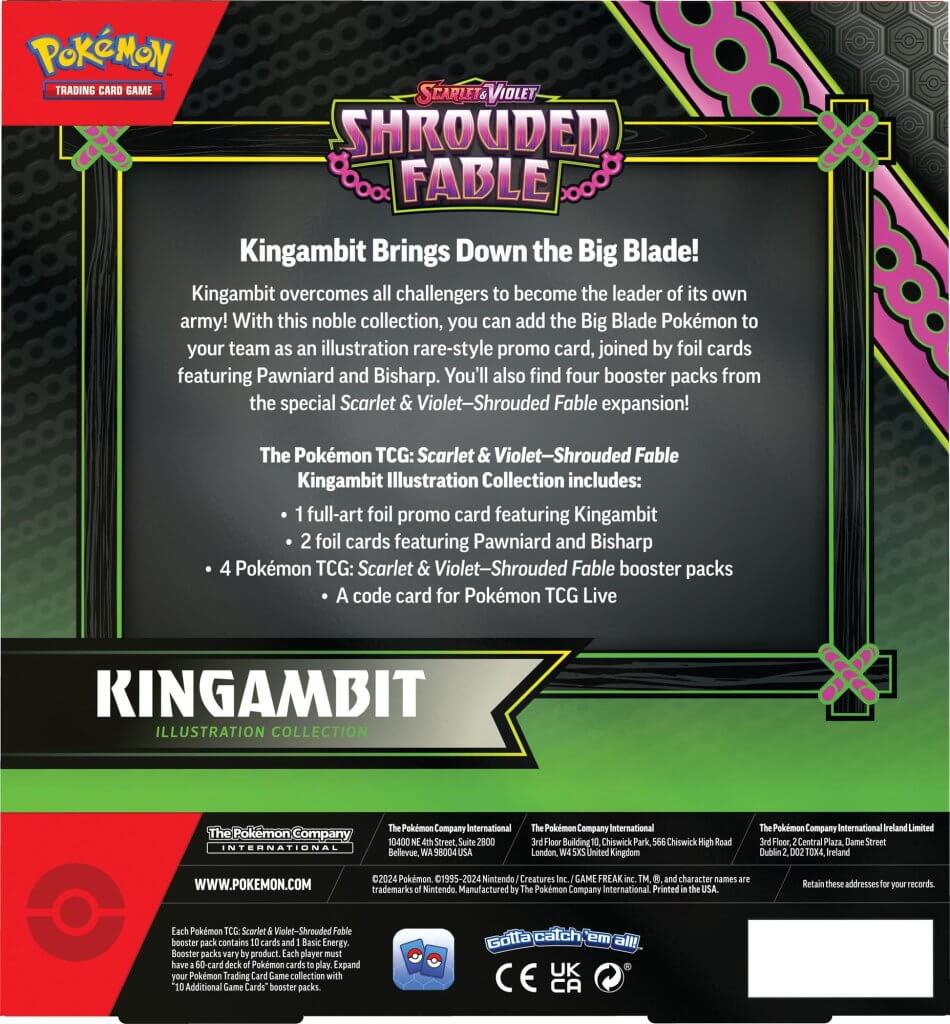 Pokemon TCG: Shrouded Fable KINGAMBIT Collection